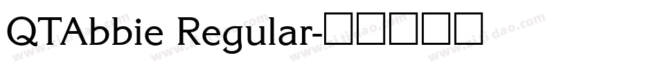 QTAbbie Regular字体转换